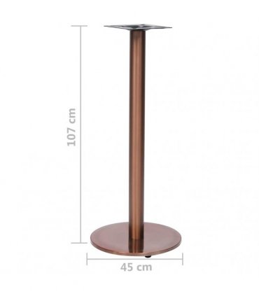 vidaXL Bistro Table Leg Gold Ø45x107 cm Stainless Steel