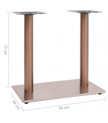 vidaXL Bistro Table Leg Brass 70x40x72 cm Stainless Steel
