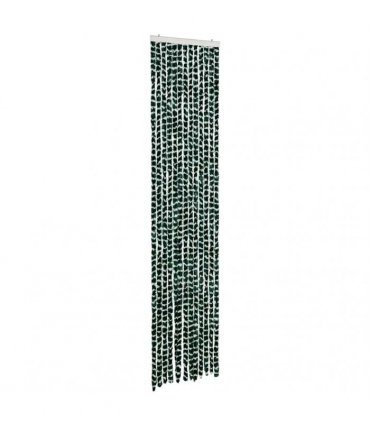 vidaXL Insect Curtain Green and White 56x185 cm Chenille