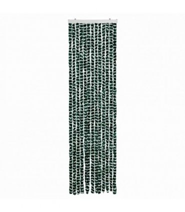 vidaXL Insect Curtain Green and White 56x185 cm Chenille