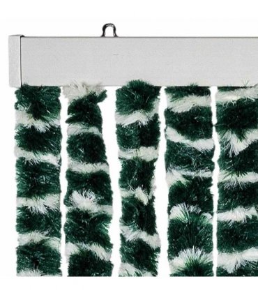 vidaXL Insect Curtain Green and White 56x185 cm Chenille