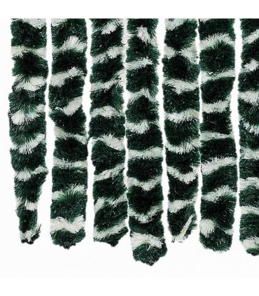 vidaXL Insect Curtain Green and White 56x185 cm Chenille