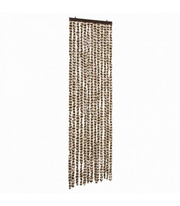 vidaXL Insect Curtain Beige and Brown 56x185 cm Chenille