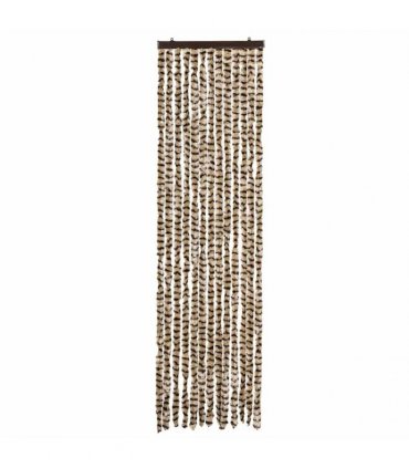 vidaXL Insect Curtain Beige and Brown 56x185 cm Chenille