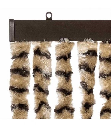 vidaXL Insect Curtain Beige and Brown 56x185 cm Chenille