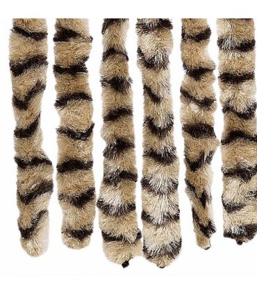 vidaXL Insect Curtain Beige and Brown 56x185 cm Chenille