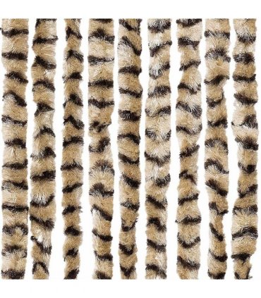 vidaXL Insect Curtain Beige and Brown 56x185 cm Chenille