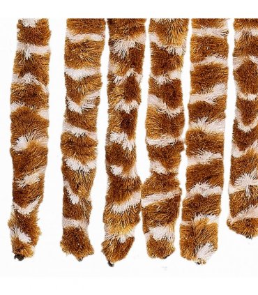 vidaXL Insect Curtain Ochre and White 56x185 cm Chenille