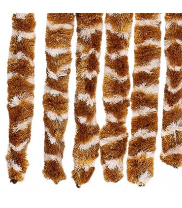 vidaXL Insect Curtain Ochre and White 100x220 cm Chenille