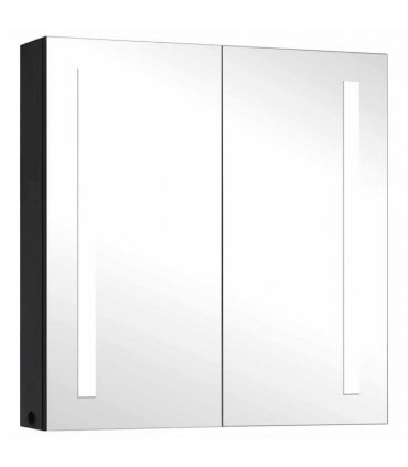 vidaXL LED Bathroom Mirror Cabinet 62x14x60 cm