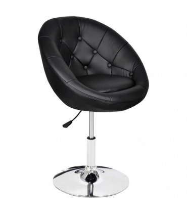 vidaXL Bar Stools 2 pcs Black Faux Leather