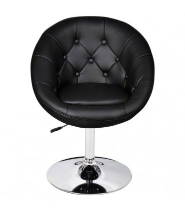 vidaXL Bar Stools 2 pcs Black Faux Leather