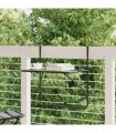 vidaXL Balcony Table Black 60x40 cm Steel