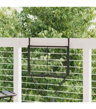 vidaXL Balcony Table Black 60x40 cm Steel