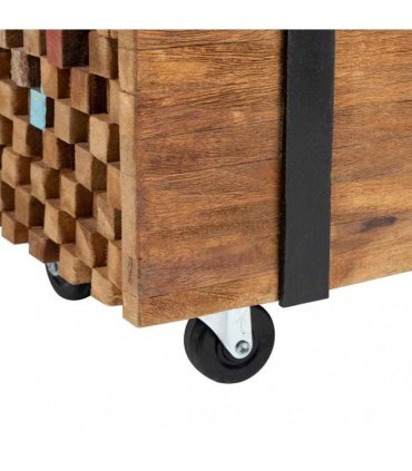 vidaXL TV Stand 110x30x32,5 cm Solid Teak Wood