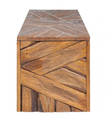 vidaXL TV Stand 110x60x38 cm Solid Teak Wood
