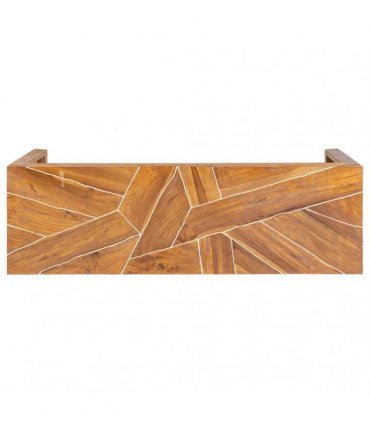 vidaXL TV Stand 110x60x38 cm Solid Teak Wood