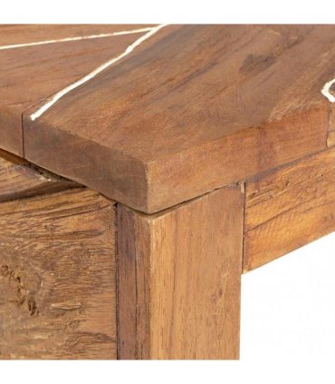 vidaXL TV Stand 110x60x38 cm Solid Teak Wood
