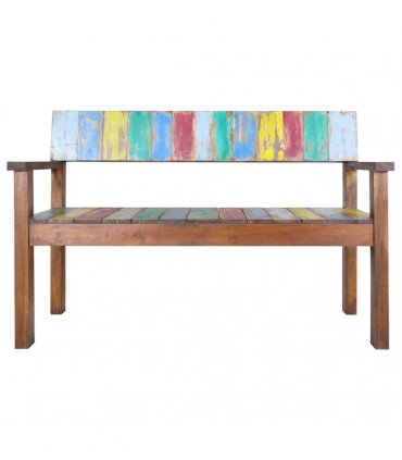 vidaXL Bench 115 cm Solid Reclaimed Wood