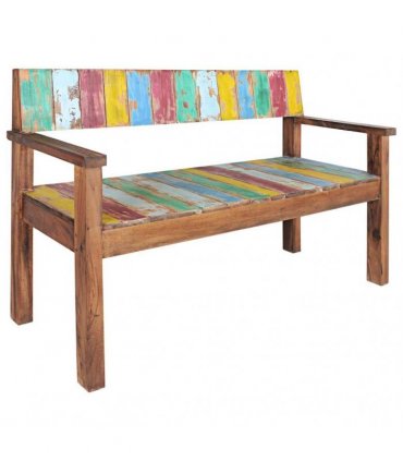 vidaXL Bench 115 cm Solid Reclaimed Wood