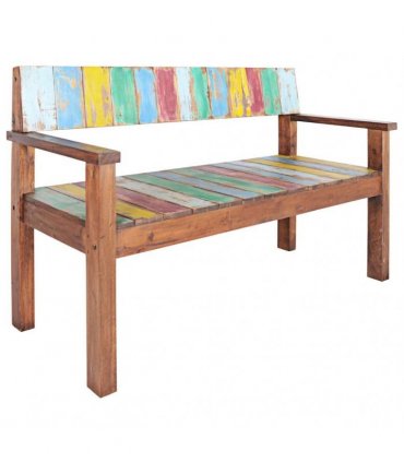 vidaXL Bench 115 cm Solid Reclaimed Wood
