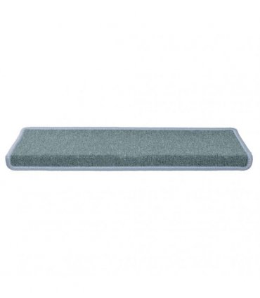 vidaXL Stair Mats 15 pcs 65x21x4 cm Sea Blue Rectangular Edge
