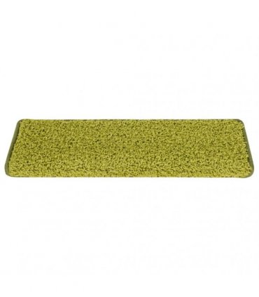 vidaXL Stair Mats 15 pcs 65x21x4 cm Green Rectangular Edge