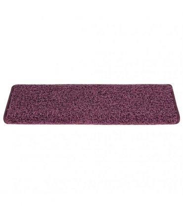 vidaXL Stair Mats 15 pcs 65x21x4 cm Dark Purple Rectangular Edge