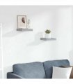 vidaXL Floating Wall Shelves 2 pcs Concrete Grey 23x23,5x3,8 cm MDF