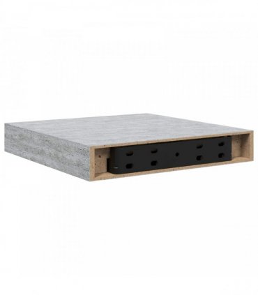 vidaXL Floating Wall Shelves 4 pcs Concrete Grey 23x23,5x3,8 cm MDF
