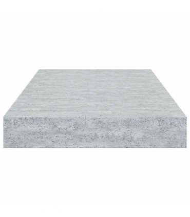 vidaXL Floating Wall Shelf Concrete Grey 40x23.5x3.8 cm MDF
