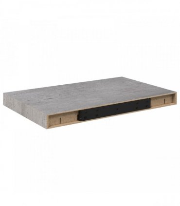 vidaXL Floating Wall Shelf Concrete Grey 50x23.5x3.8 cm MDF