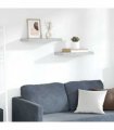 vidaXL Floating Wall Shelves 2 pcs Concrete Grey 50x23.5x3.8 cm MDF
