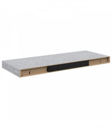 vidaXL Floating Wall Shelves 2 pcs Concrete Grey 60x23,5x3,8 cm MDF