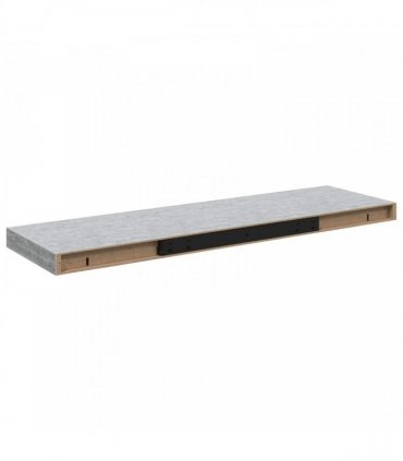 vidaXL Floating Wall Shelves 4 pcs Concrete Grey 80x23,5x3,8 cm MDF