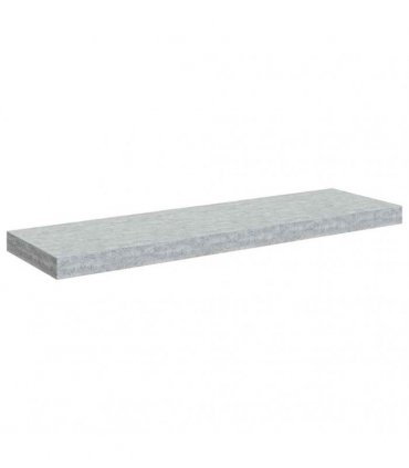 vidaXL Floating Wall Shelves 4 pcs Concrete Grey 80x23,5x3,8 cm MDF