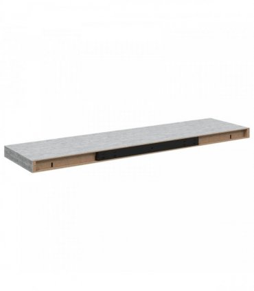 vidaXL Floating Wall Shelves 2 pcs Concrete Grey 90x23,5x3,8 cm MDF