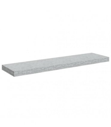 vidaXL Floating Wall Shelves 2 pcs Concrete Grey 90x23,5x3,8 cm MDF