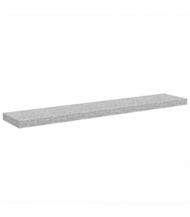 vidaXL Floating Wall Shelves 4 pcs Concrete Grey 120x23,5x3,8 cm MDF