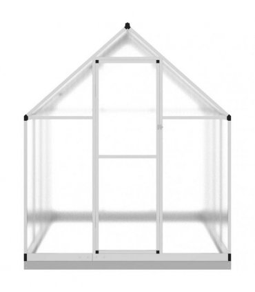 vidaXL Greenhouse with Base Frame Silver 224x169x202 cm Aluminium