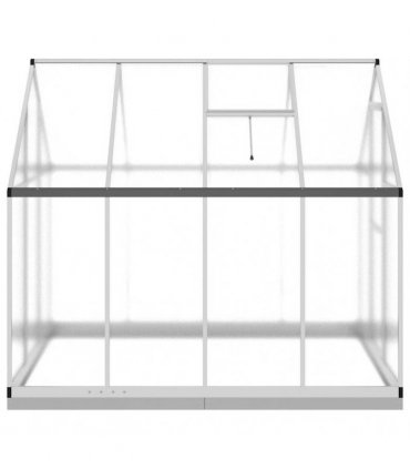 vidaXL Greenhouse with Base Frame Silver 224x169x202 cm Aluminium