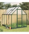 vidaXL Greenhouse with Base Frame Green 224x169x202 cm Aluminium