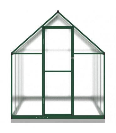 vidaXL Greenhouse with Base Frame Green 224x169x202 cm Aluminium