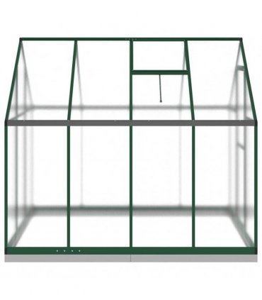 vidaXL Greenhouse with Base Frame Green 224x169x202 cm Aluminium
