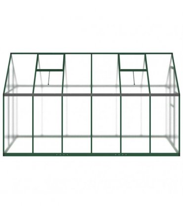 vidaXL Greenhouse with Base Frame Green 334x169x195 cm Aluminium