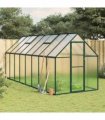 vidaXL Greenhouse with Base Frame Green 445x169x195 cm Aluminium