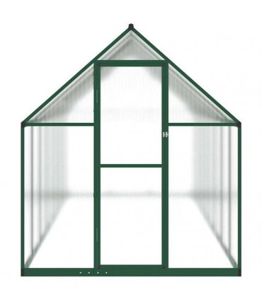 vidaXL Greenhouse with Base Frame Green 445x169x195 cm Aluminium