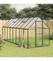 vidaXL Greenhouse with Base Frame Anthracite 445x169x195 cm Aluminium