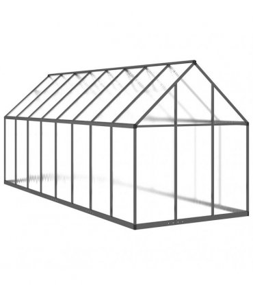 vidaXL Greenhouse with Base Frame Anthracite 445x169x195 cm Aluminium