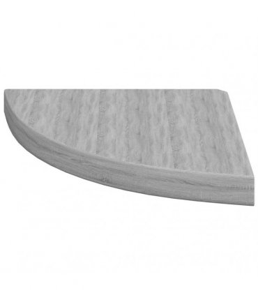 vidaXL Wall Corner Shelves 4 pcs Concrete Grey 35x35x3,8 cm MDF